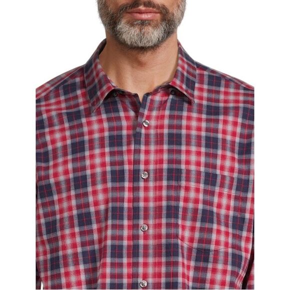 Men’s White Long Sleeve Poplin Button-Up Dress Shirt 2-Pack Size 2XL - Picture 16 of 16